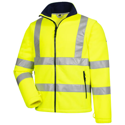 NITRAS MOTION TEX VIZ, high-visibility fleece jacket
