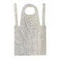 A flat, white DEISS 6803 disposable apron (800x1300x0.02 mm) from EMIL DEISS KG (GmbH + Co.) with two handles and an oval cutout below, depicted on a plain white background. The box contains 1000 pieces.