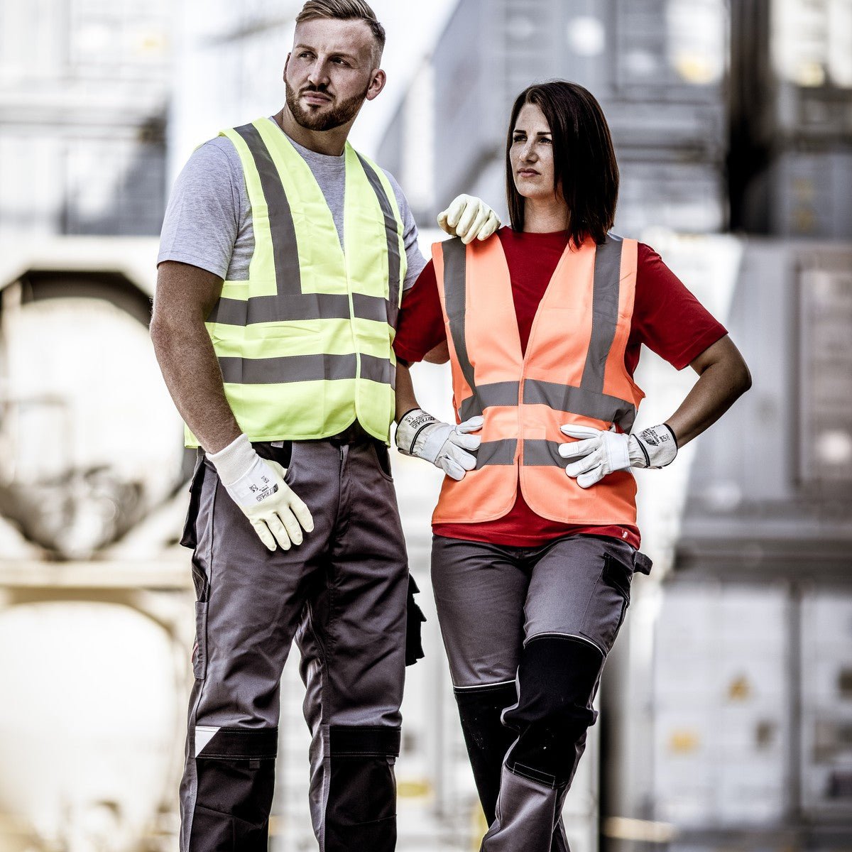 NITRAS high-visibility vest, neon yellow, EN ISO 13688, EN ISO 20471 Polyester: 100% | Pack (1 piece)