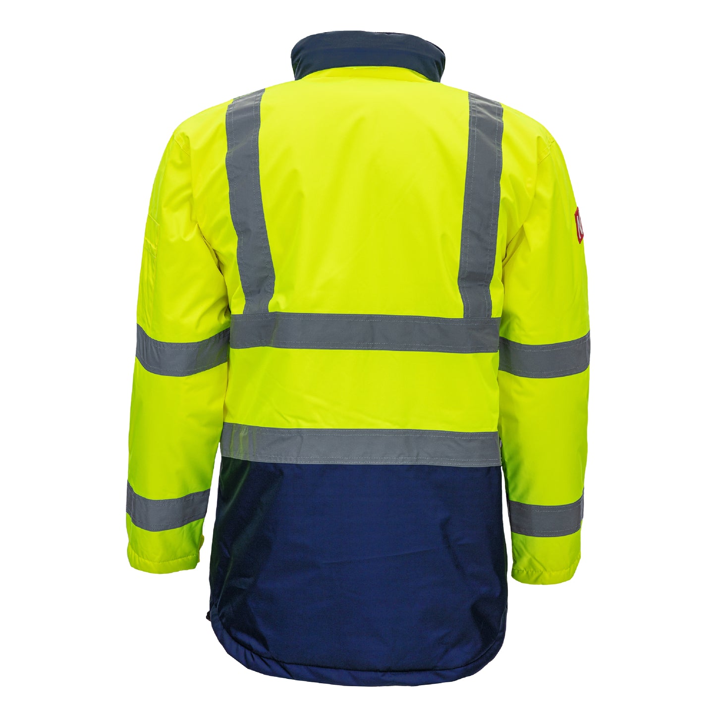 NITRAS MOTION TEX VIZ, high-visibility parka, neon yellow / navy blue