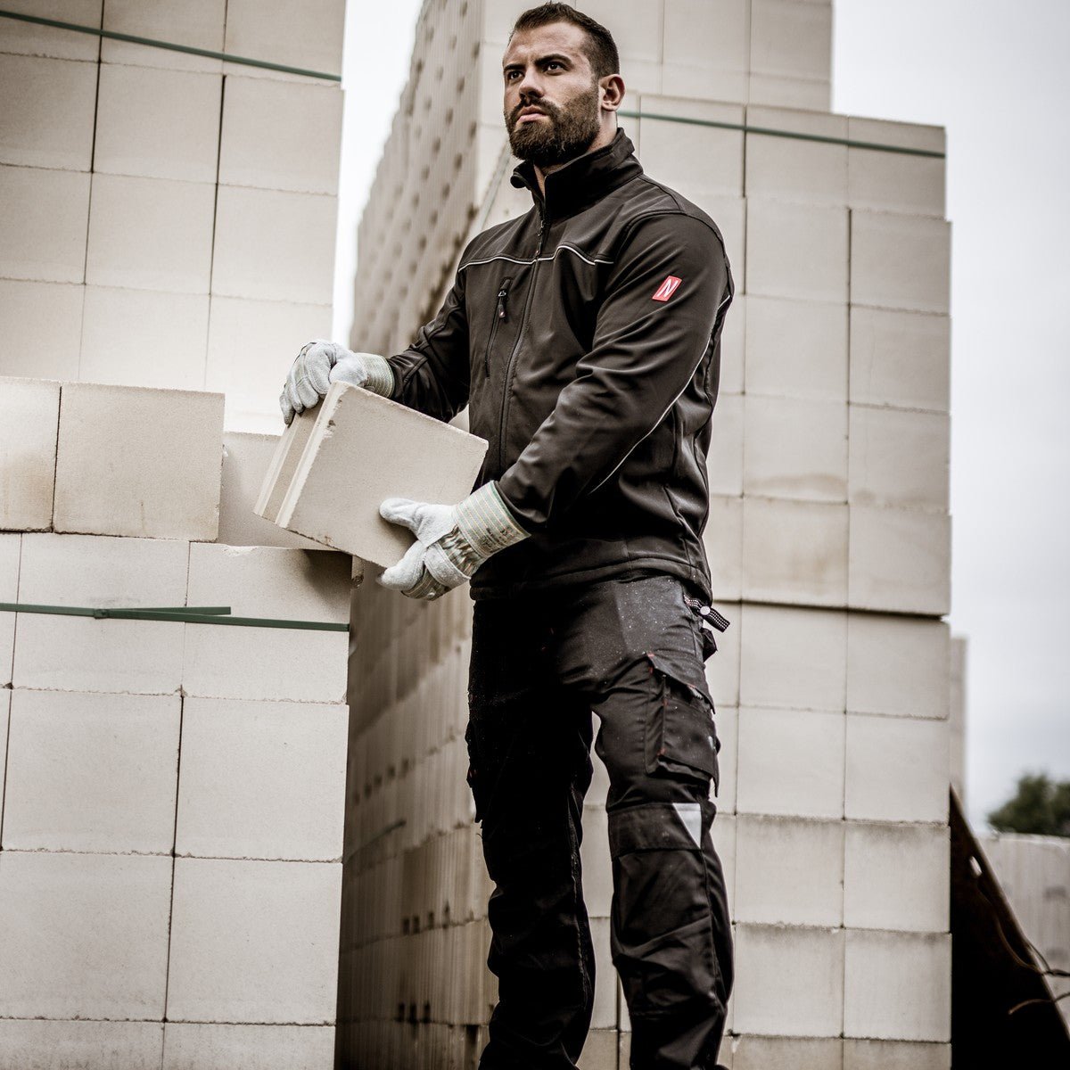 NITRAS MOTION TEX LIGHT, softshell jacket, black