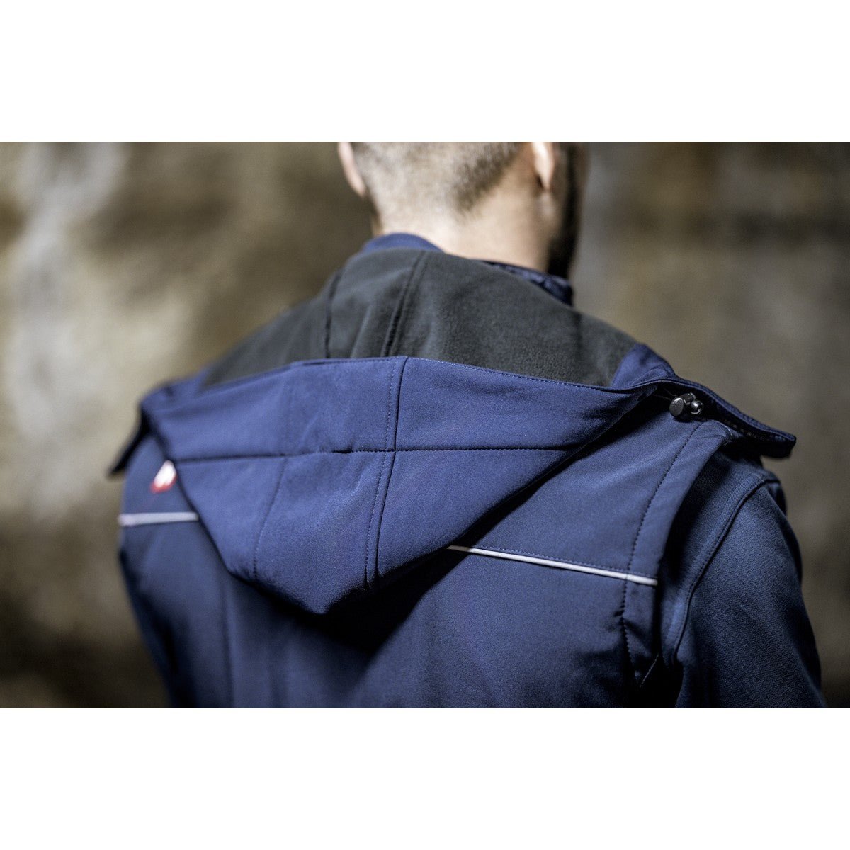 NITRAS detachable hood, navy blue, OEKO-TEX polyester: 94%; Elastane: 6% | Pack (1 piece)