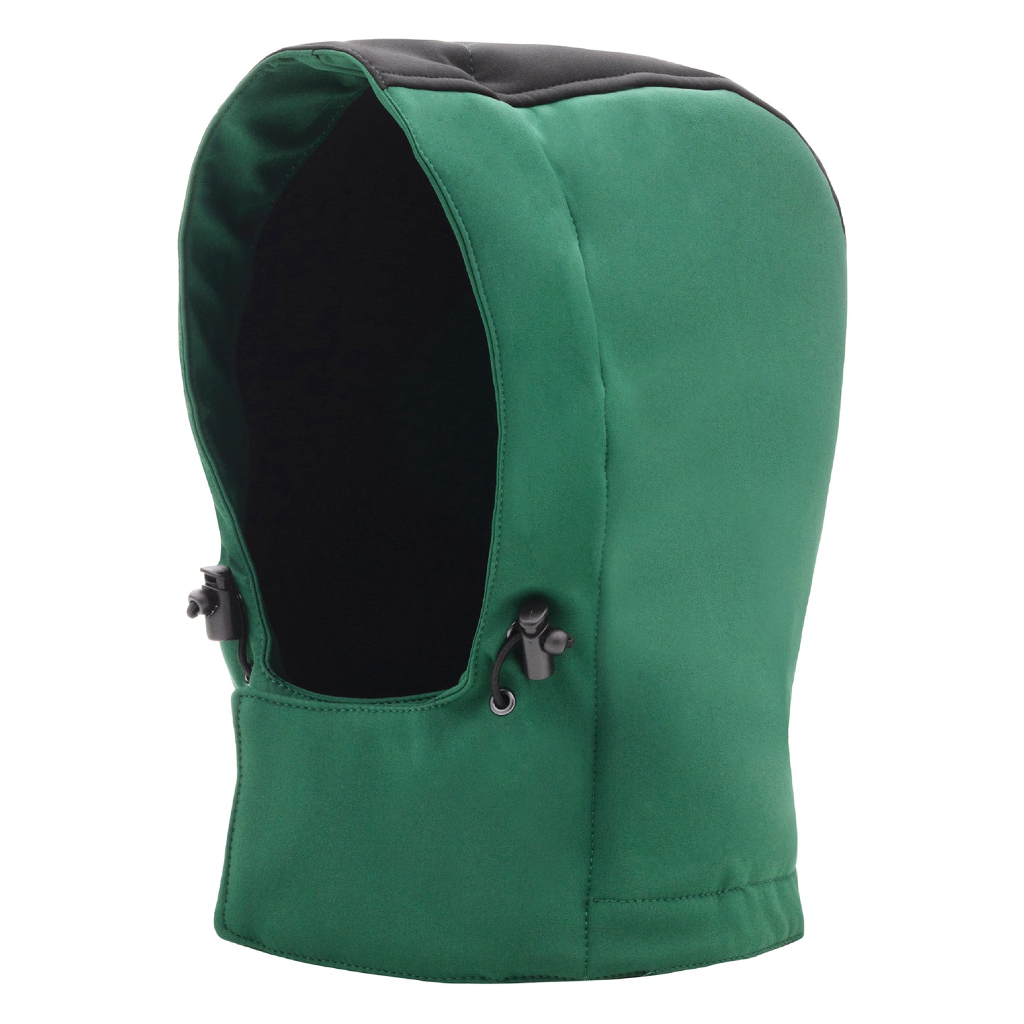 NITRAS removable hood, green / black, OEKO-TEX polyester: 94%; Elastane: 6% | Pack (1 piece)