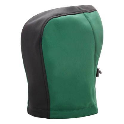 NITRAS removable hood, green / black, OEKO-TEX polyester: 94%; Elastane: 6% | Pack (1 piece)
