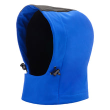 NITRAS detachable hood, royal blue / black, OEKO-TEX polyester: 94%; Elastane: 6% | Pack (1 piece)