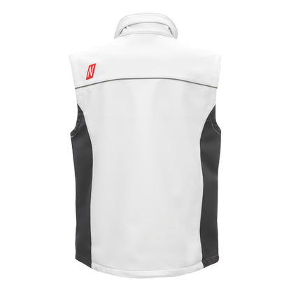 NITRAS MOTION TEX LIGHT, softshell vest, white / gray