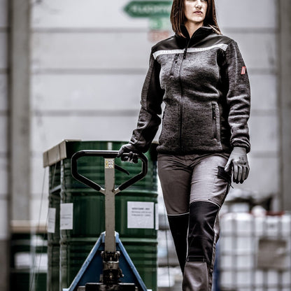 NITRAS MOTION TEX PLUS, knitted softshell jacket, black