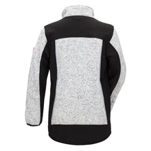 NITRAS MOTION TEX KIDS, knitted softshell jacket, light gray / black