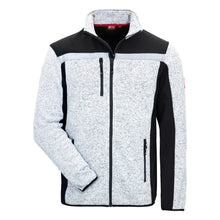 NITRAS MOTION TEX PLUS, knitted softshell jacket, light gray / black