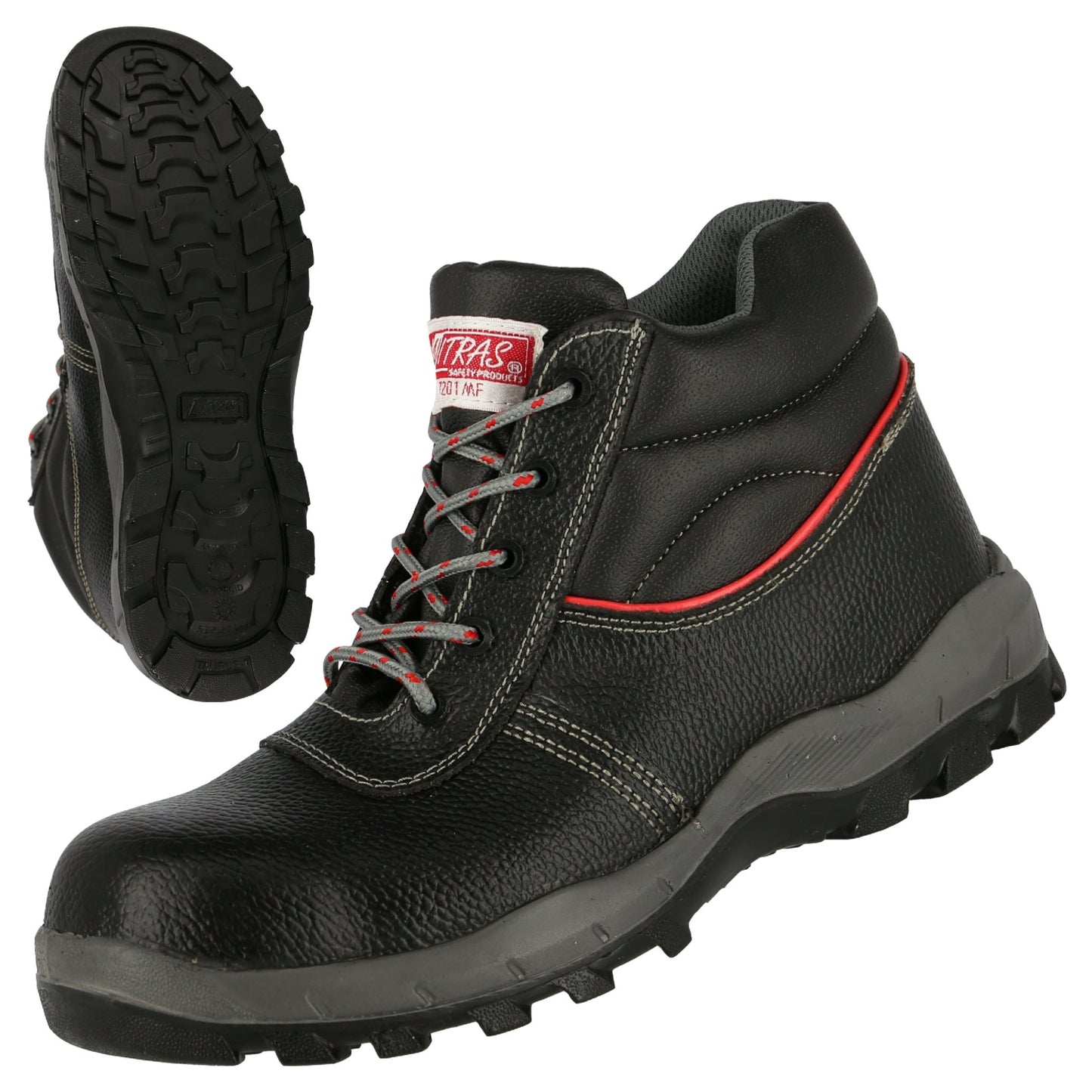 NITRAS STEP MID MF, S3 safety boots, mid-height, black