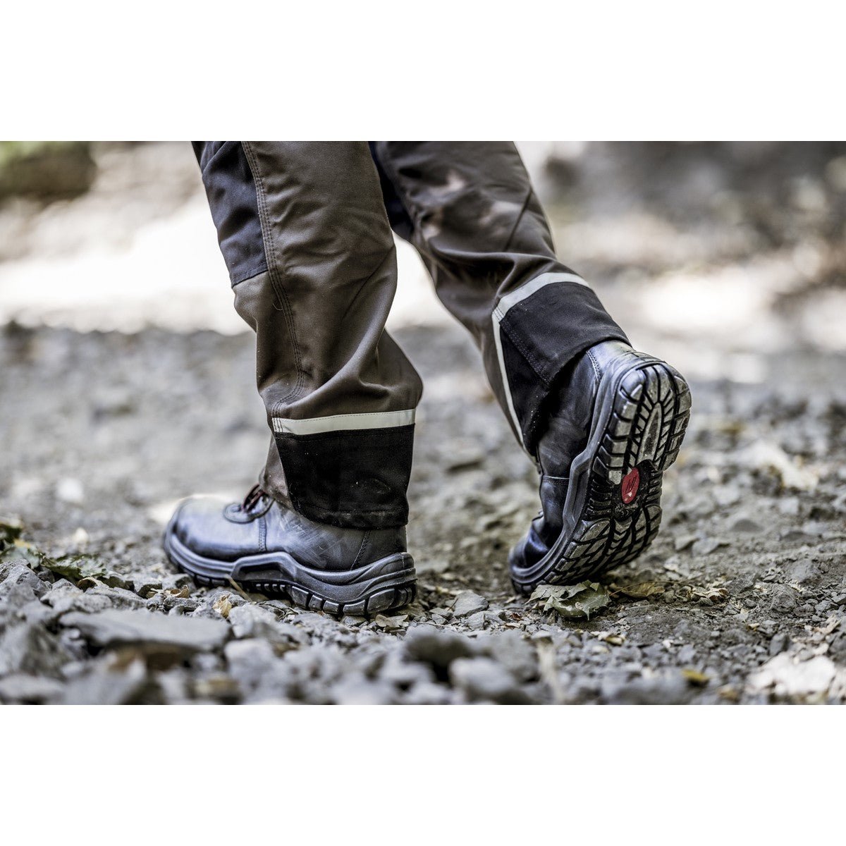 NITRAS POWER STEP MID, S3 HI HRO safety boots, mid-height, black