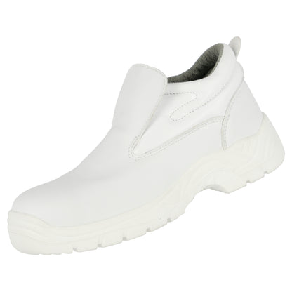 NITRAS CLEAN STEP MID SL, S2 safety slippers, white