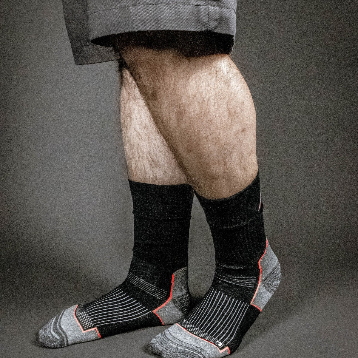 NITRAS All Season socks, black / gray