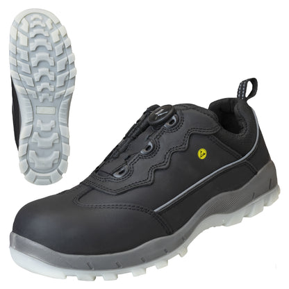 NITRAS SPORT STEP FIT, safety low shoes, black