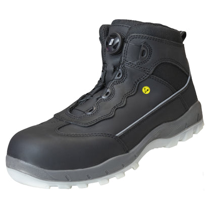 NITRAS SPORT STEP MID FIT, safety boots, mid-height, black