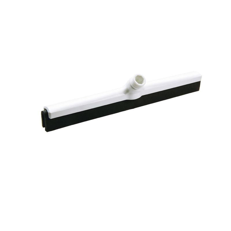 The water squeegee from Diversey Deutschland GmbH & Co. OHG (420 x 35 x 25 mm, black) with black rubber lip and central handle holder is ideal for effective cleaning - delivered as a single piece.