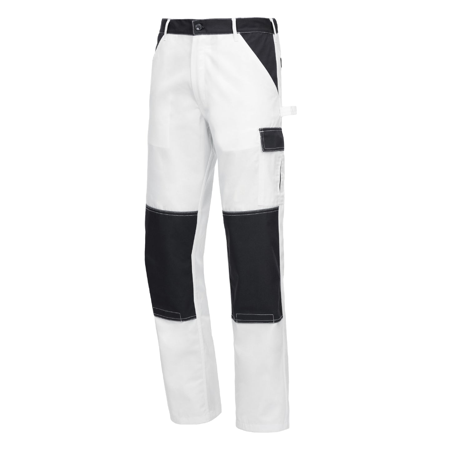 NITRAS MOTION TEX LIGHT, work trousers, long, white / grey