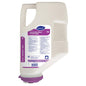 A white 4.5 kg cartridge of Suma Revoflow Safe P9, aluminum-safe cleaner from Diversey Deutschland GmbH & Co. OHG, has a purple lid and a label with product information and instructions for effective cleaning on the front.