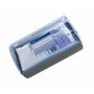 The TASKI Florzip Dispenser 65 from Diversey Deutschland GmbH & Co. OHG is a wall-mounted plastic dispenser with a transparent lid and gray base, supplied with 150 white, oil-soaked cloths (65 x 25 cm) for cleaning.