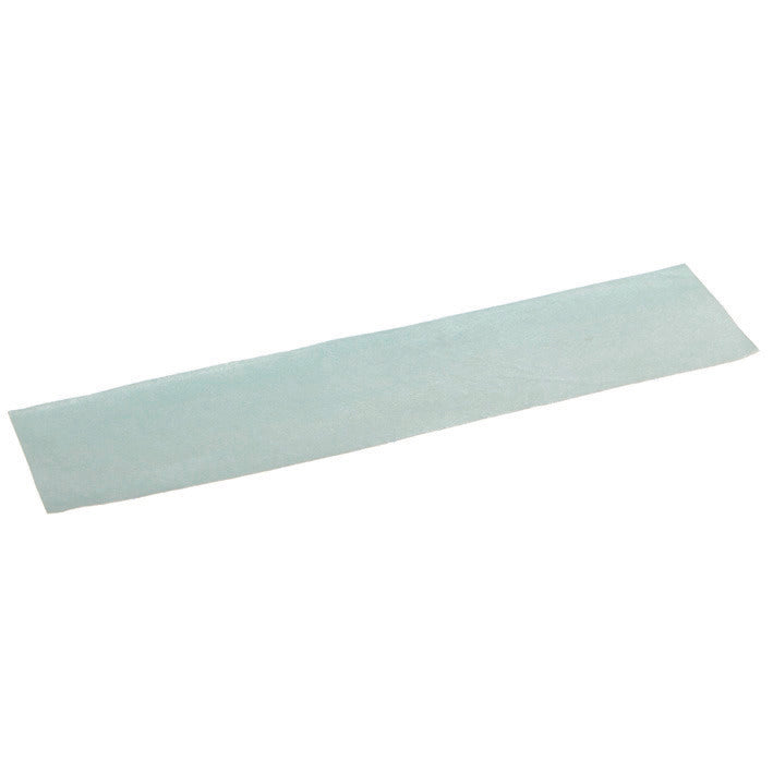 The TASKI Versa disposable cloth from Diversey Deutschland GmbH & Co. OHG is a rectangular, translucent, light blue adhesive strip on a white background.
