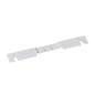 The TASKI small accessory holder (350 mm) from Diversey Deutschland GmbH & Co. OHG is a flat holder with three holes, two middle screws, and notched ends, allowing versatile handling of cleaning accessories. Package: 1 piece.