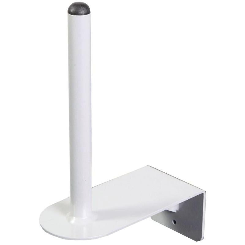 The TASKI roll holder from Diversey Deutschland GmbH & Co. OHG is a wall holder for kitchen rolls and similar items, equipped with a vertical rod and a flat base for easy installation, and is delivered as a single package.