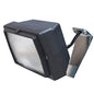 The Diversey headlight set swingo 4000/5000 is a black outdoor wall spotlight with a textured glass lens and metal bracket, designed for TASKI swingo 4000/5000, ideal for improved illumination. Package: 1 piece.