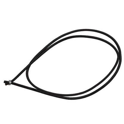 The TASKI garbage bag elastic from Diversey Deutschland GmbH & Co. OHG is a black elastic loop with metal crimping, depicted on a white background - ideal for flexible sealing of garbage bags.