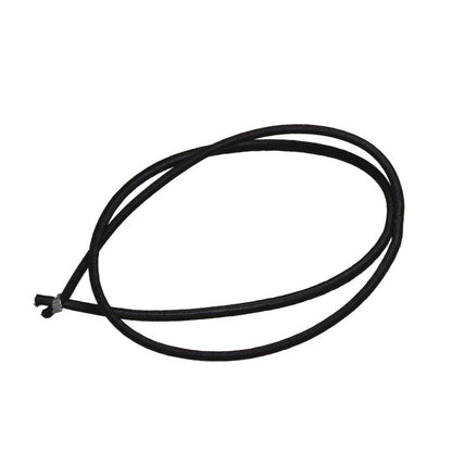 The TASKI garbage bag elastic from Diversey Deutschland GmbH & Co. OHG is a black elastic hair tie with a small metal connector, designed for durability and versatility, inspired by garbage bag elastic.