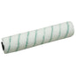A white Diversey active fiber pad roller 33.5 cm paint roller cover with thin green stripes, pictured on a white background. For use with the swingo 150 cleaning machine. The package contains 1 piece.