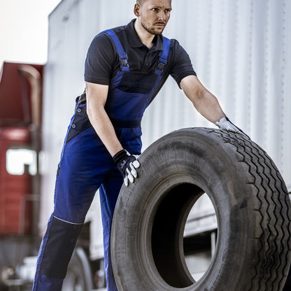 NITRAS TROPIC, mechanic gloves, gray / dark blue