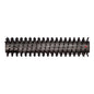 The black, cylindrical TASKI procarpet 30 extraction brush from Diversey Deutschland GmbH & Co. OHG has short, evenly distributed bristles and a small red dot at one end. Pictured on a white background. Ideal for carpets and upholstery. Package: 1 piece.