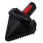 The triangular brush for the TASKI SO4 from Diversey Deutschland GmbH & Co. OHG (170mm, 1 piece) is ideal for cleaning corners and hard-to-reach areas, suitable for TASKI SO4, with small bristles and a red button.