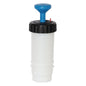 The TASKI VersaPlus 2.0 bottle 0.6 L blue from Diversey is a 600 ml pressure bottle made of white plastic with a black screw cap, blue T-handle, and red indicator, designed for the TASKI VersaPlus 2.0 cleaning system (1 piece).