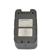 A rectangular gray TASKI Lithium Battery 36V 6Ah from Diversey Deutschland GmbH & Co. OHG, suitable for TASKI Aero BP Lithium and TASKI swingo 150 B, with technical data and certification symbols on a white background.