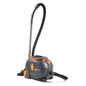 The compact, powerful, and quiet TASKI AERO 8 from Diversey is a canister vacuum including accessories - ideal for professional cleaning tasks. Package: 1 piece.