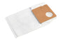 A TASKI AERO UP fleece vacuum cleaner bag from Diversey Deutschland GmbH & Co. OHG with a brown cardboard collar, round opening, and arrow on a white background. The package contains 1 piece.