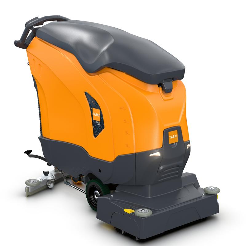 The TASKI ULTIMAXX 2900 RB55 Performance BMS 40A from Diversey features a next-generation wheel drive, a 63-liter tank, and a 55-cm dual brush for powerful commercial floor cleaning. The package includes one machine.