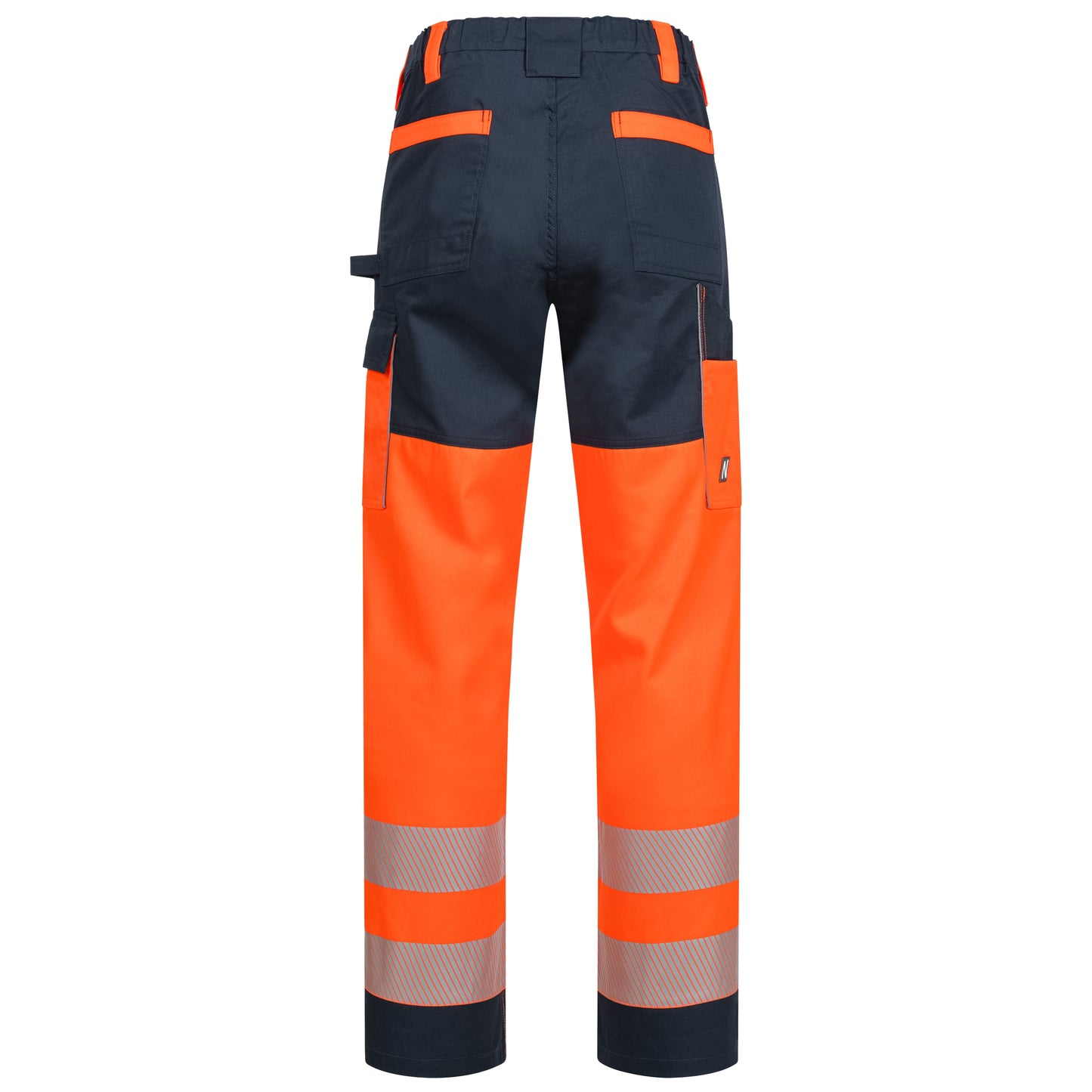 NITRAS MOTION TEX VIZ, long high-visibility work trousers