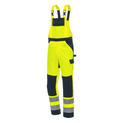 NITRAS MOTION TEX VIZ, high-visibility dungarees