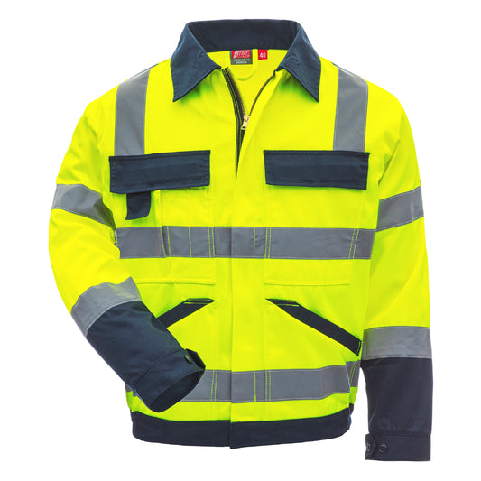 NITRAS MOTION TEX VIZ, high-visibility work jacket