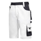 NITRAS MOTION TEX PLUS, work trousers, short, white / grey