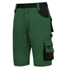 NITRAS MOTION TEX PLUS, work trousers, short, green / black