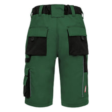NITRAS MOTION TEX PLUS, work trousers, short, green / black