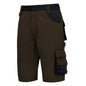 NITRAS MOTION TEX PLUS, work trousers, short, brown / black