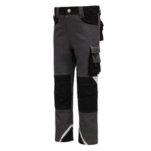 NITRAS MOTION TEX KIDS, work trousers, long, gray / black