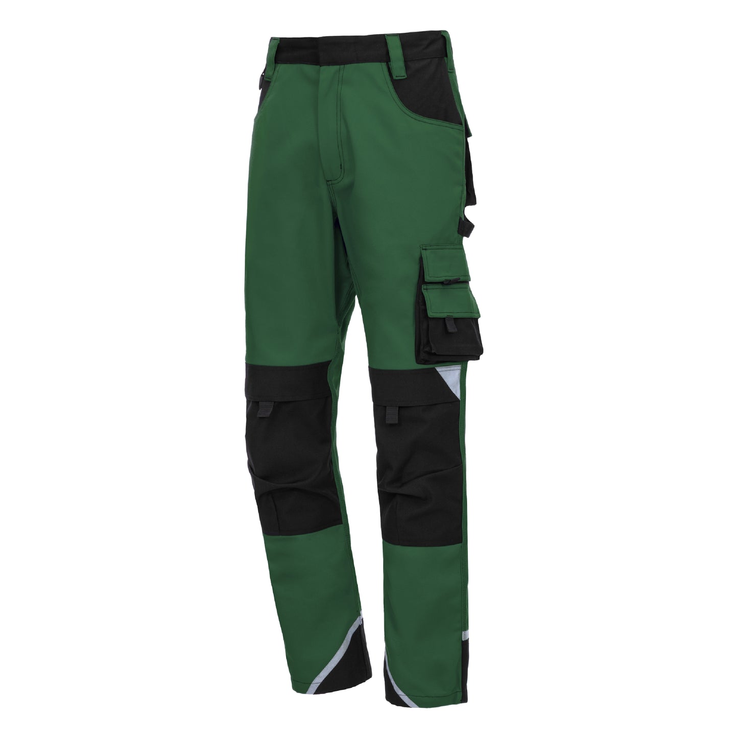 NITRAS MOTION TEX PLUS, work trousers, long, green / black