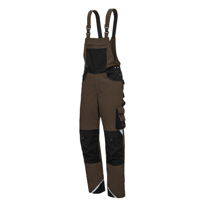 NITRAS MOTION TEX PLUS, dungarees, brown / black