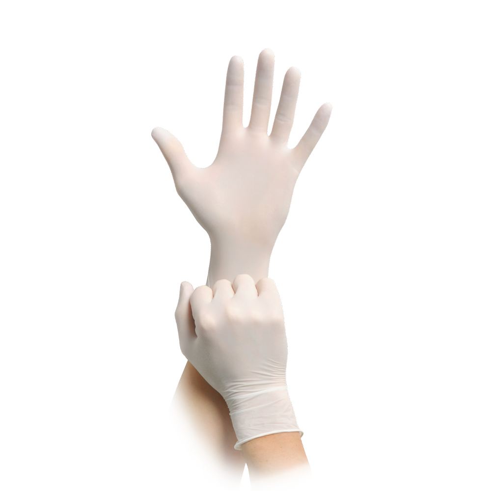 MaiMed-solution next white nitrile gloves, non-sterile, latex-free, 200 pieces/box