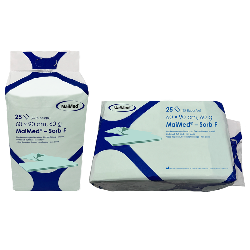 MaiMed-Sorb F medical records non-sterile cellulose flakes, 60x90cm, 60g, 4x25 pieces/box | Box (100 pieces)